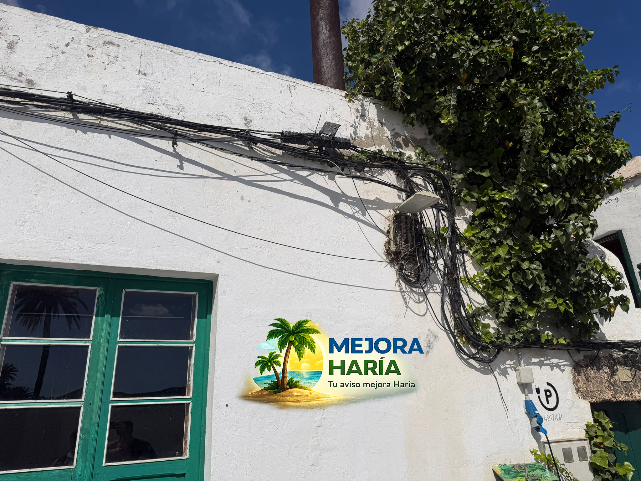 Atención sobre el estado del cableado que se puede ver en esta zona de la Calle La Cañada